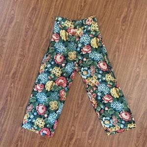 Zara Floral cropped pants